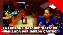 VEAN! ¡La ladrona Vázquez ‘Rata’ es humillada por Imelda Castro por usar el huracán para lucrar!