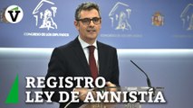 El PSOE registra la Ley de Amnistía: 