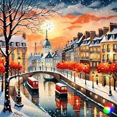 Bonjour Paris - An overview of the city of Paris created in digital art.