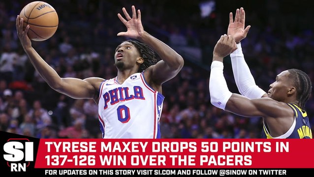 Tyrese Maxey Scores Career-High 50 Points in Win Over Pacers
