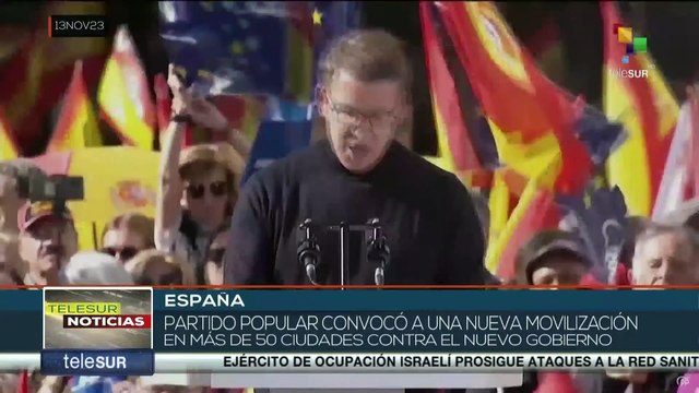 España: Manifestante de extrema derecha piden nuevas elecciones