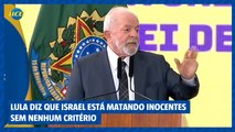 Lula critica a solução de Israel para o conflito na Palestina