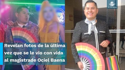Estas fueron las últimas fotografías con vida del magistrade Ociel Baena