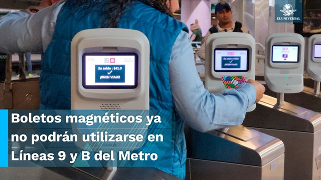 Adiós al boleto magnético en las Líneas 9 y B del Metro. Ingreso sólo con tarjeta MI
