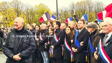 Le Rassemblement National à la Marche contre l'antisémitisme. Paris/France - 12 Novembre 2023