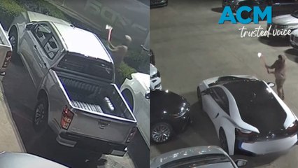 Melbourne crime spree: axe-wielding vandal targets car dealerships