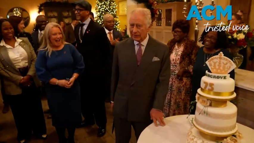 King Charles celebrated his 75th birthday at Highgrove House, joined by fellow 75-year-olds and organisations, enjoying a tea party where the Rock Choir serenaded him, and he cut an impressive three-tier cake.