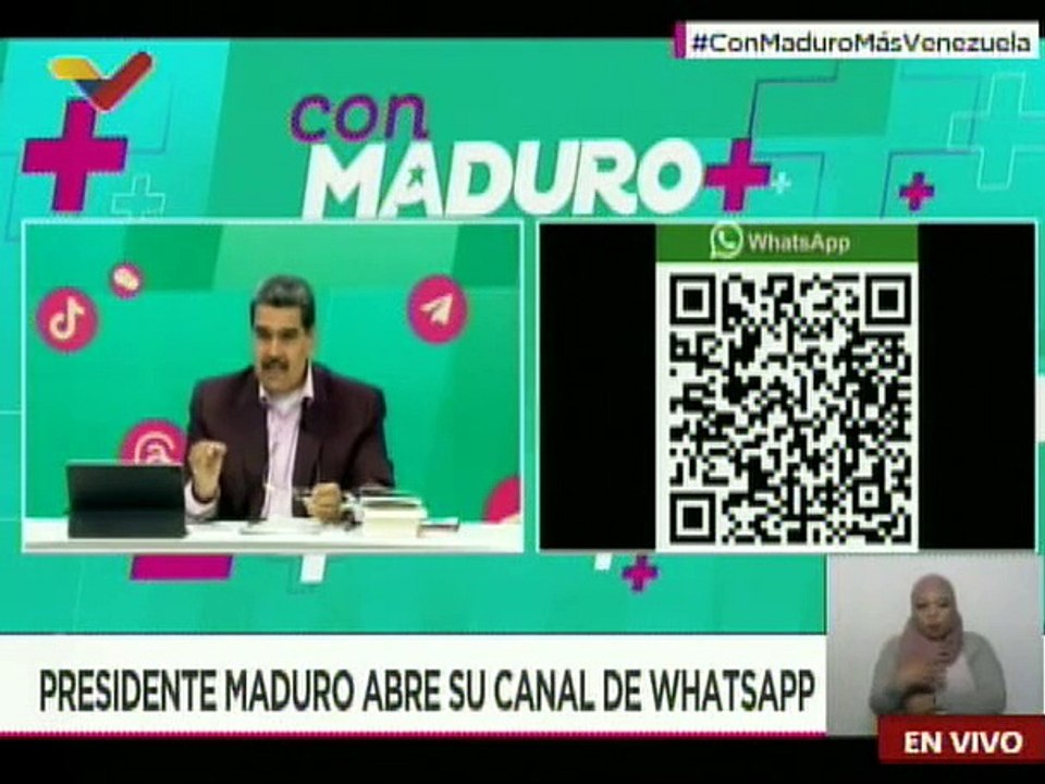 Presidente Nicolás Maduro lanza su nuevo canal de WhatsApp para comunicarse con el pueblo