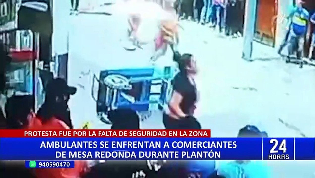 Mesa Redonda: comerciantes y ambulantes se enfrentan en medio de protestas por falta de seguridad