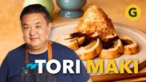 TORI MAKI: PLATO JAPONÉS de POLLO RELLENO por Iwao Komiyama | El Gourmet