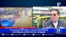 Vicente Romero: 35 alcaldes de Lima y Callao respaldan al ministro del Interior