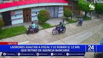 Iquitos: delincuentes roban 12 mil soles a fiscal tras su salida de un banco