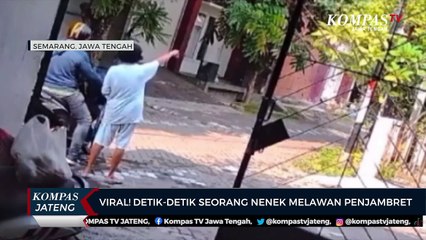 Viral! Detik-detik Seorang Nenek Melawan Penjambret