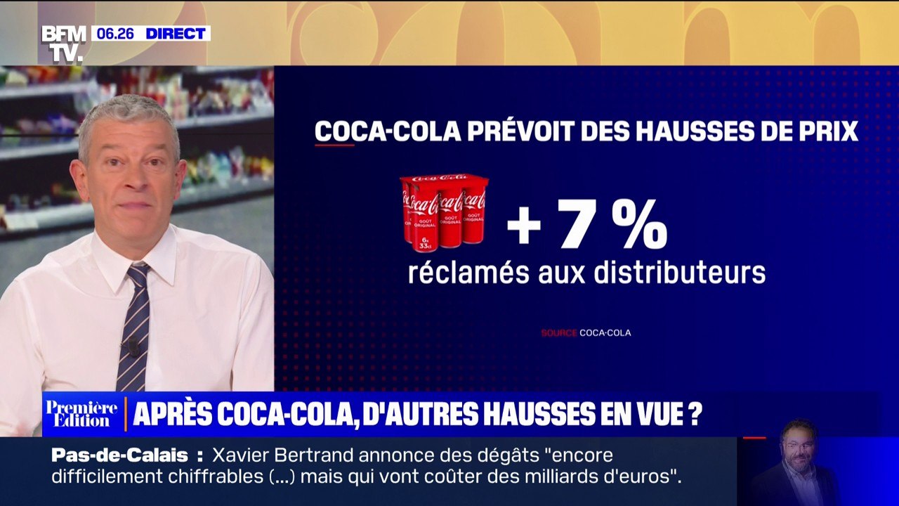 Coca-Cola réclame une hausse des prix de 7% aux distributeurs