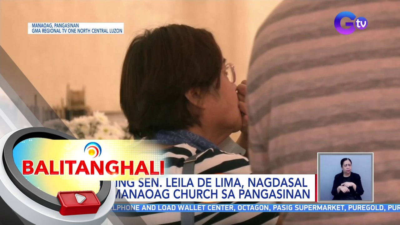 Dating Sen. Leila de Lima, nagdasal sa Manaoag Church sa Pangasinan | BT