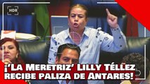 ¡VEAN! ¡’la meretriz anoréxica’ Lilly Téllez es aniquilada por Antares por atacarla por su peso!