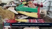 Angin Kencang Rusak Patung Pandawa di Balai Kota Solo