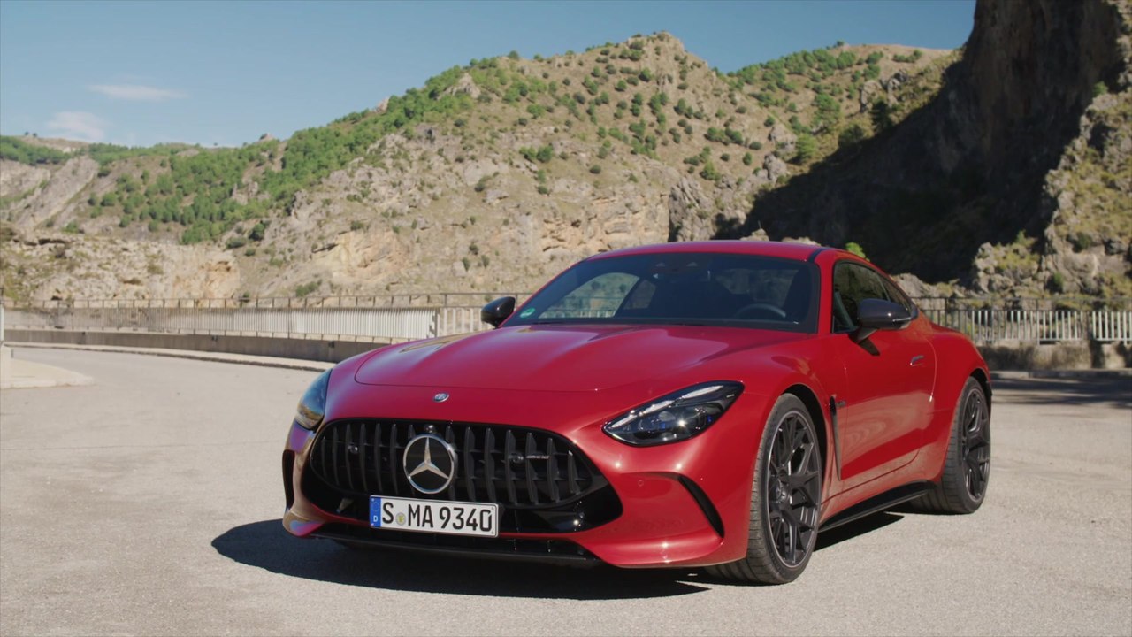 The new Mercedes-AMG GT 63 4MATIC+ Coupe Exterior Design in Patagonia Red