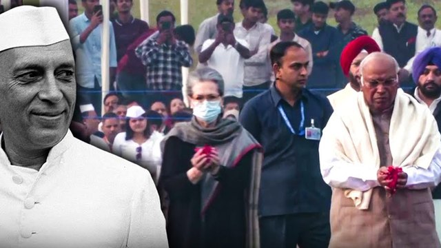 Congress Leaders Pay Tributes To Jawaharlal Nehru On Children's Day