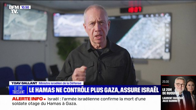 L'organisation terroriste du Hamas a perdu le contrôle de Gaza , affirme le ministre israélien de la Défense