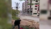 Gaziantep'te 7 katlı bina çöktü! Panik anları kamerada
