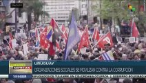 Organizaciones sociales de Uruguay se movilizan contra la corrupción