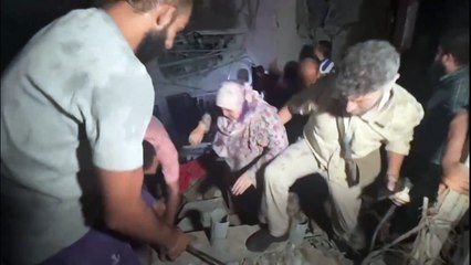 Aftermath of deadly strike on Jabalia camp in northern Gaza