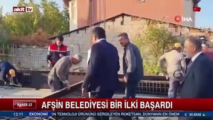 Afşin Belediyesi bir ilki başardı