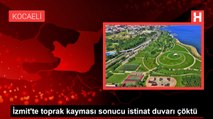 İzmit'te toprak kayması sonucu istinat duvarı çöktü