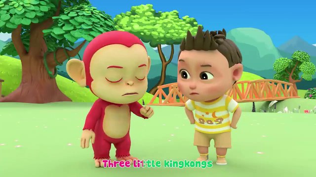 Five Little Monkeys - Learning About Animals With Monkeys - Nursery Rhymes & Kids Songs