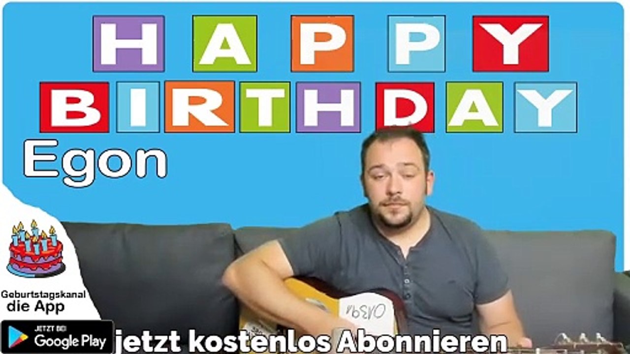 Happy Birthday, Egon! Geburtstagsgrüße an Egon