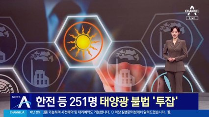 한전 등 251명 태양광 불법 ‘투잡’…감사원에 적발