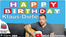 Happy Birthday, Klaus-Dieter! Geburtstagsgrüße an Klaus-Dieter