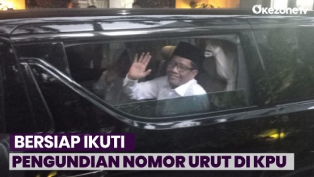 Mahfud MD Bertolak ke Medcen TPN Ganjar-Mahfud Bersiap Ikuti Pengundian Nomor Urut di KPU