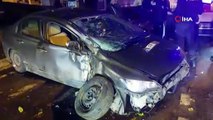 Kontrolden çıkan otomobil ağaca çarptı: 3 yaralı