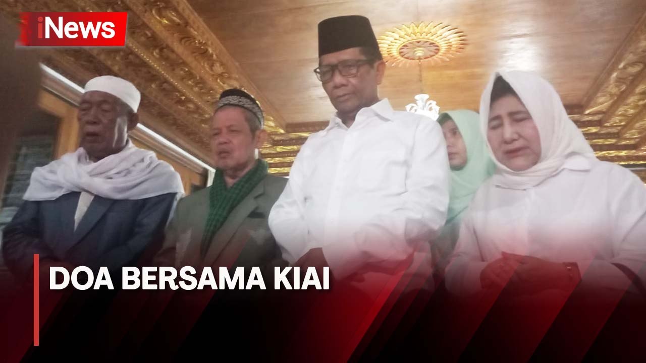 Persiapan Mahfud MD sebelum Ikuti Pengundian Nomor Urut di KPU, Doa Bersama Kiai