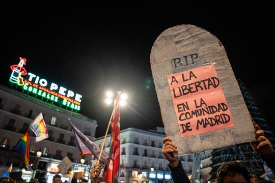Íñigo Errejón, durante la manifestación en defensa de los derechos LGTBI+ en Madrid: No vamos a consentir ni un sólo ataque contra las personas LGTBI+