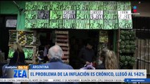 La inflación interanual de Argentina llegó a 142% en octubre