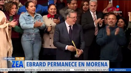 Marcelo Ebrard permanecerá en Morena