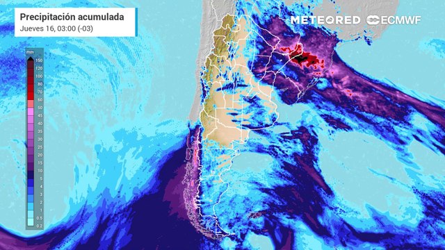 El tiempo en Argentina: continuarán esta semana las nevadas en Patagonia y las abundantes lluvias en el Litoral