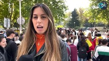 Estudiantes de la Complutense se manifiestan al grito de «¡Esta dictadura la vamos a parar!»
