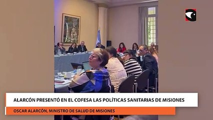 Alarcón presentó en el COFESA las políticas sanitarias de Misiones