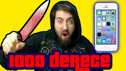 1000 Derecelik Bıçak İle İphone Kesmek !!!