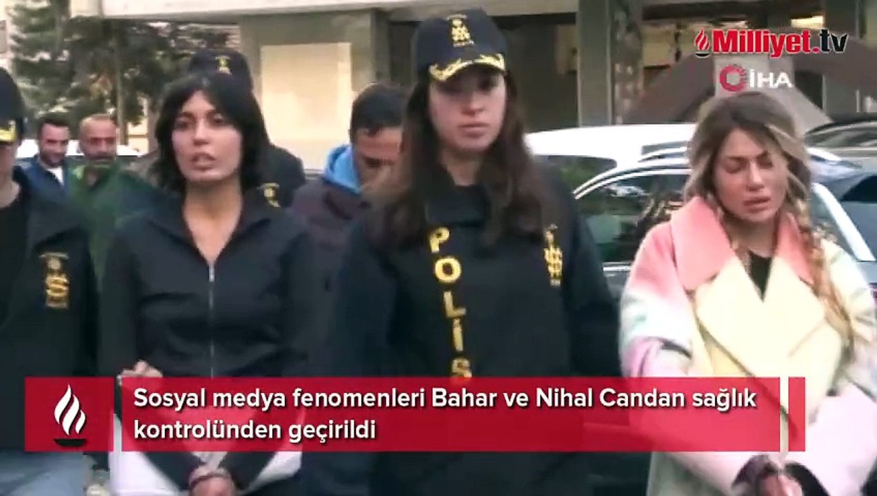 Sosyal medya fenomenleri Bahar ve Nihal Candan sağlık kontrolünden geçirildi