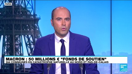 Emmanuel Macron dans le Pas-de-Calais pour dévoiler des mesures d'urgences après les inondations