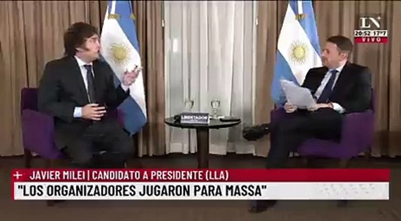 El comentario de Javier Milei sobre su hermana Karina - Vídeo Dailymotion