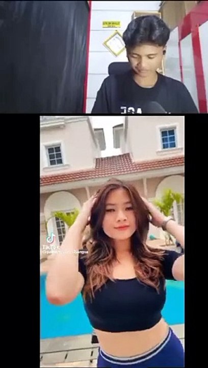 Reaction tiktok di kolam renang