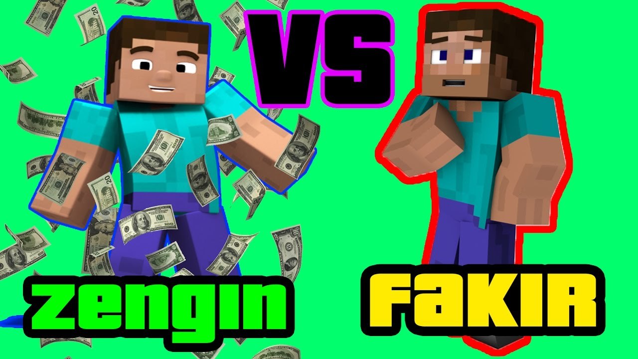 Zengin İle Fakir - Minecraft Modern Evler