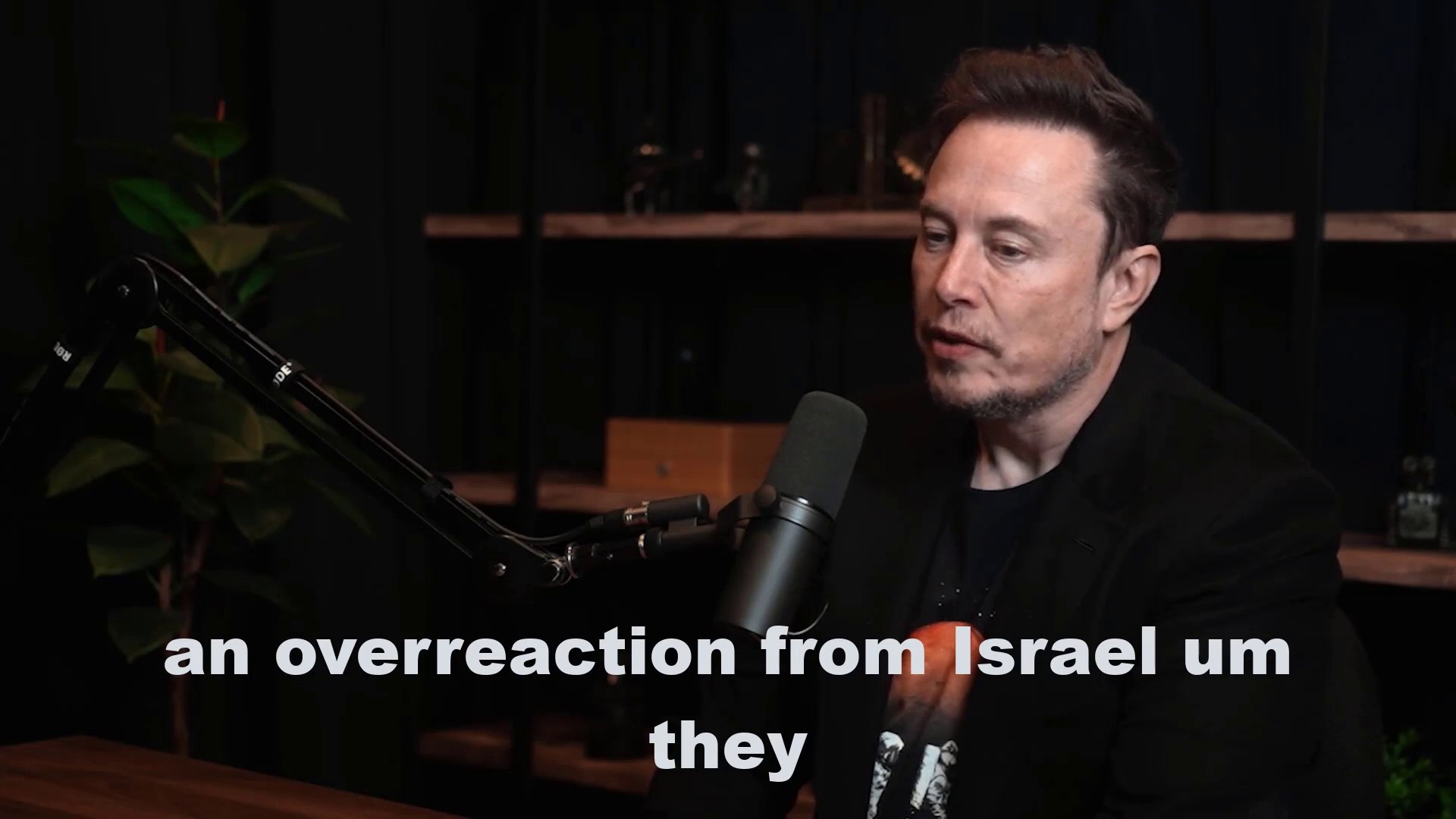⁣Elon Musk on Israel-Hamas war
