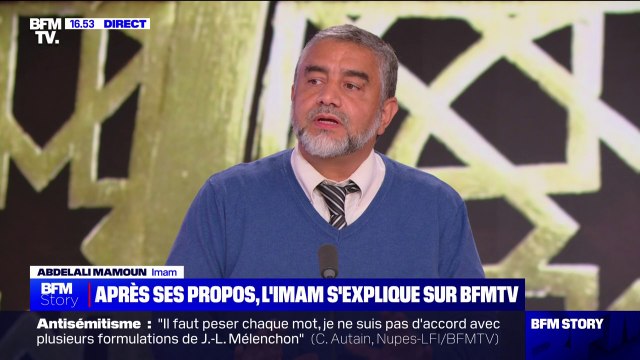 Abdelali Mamoun (imam de la Grande Mosquée de Paris): Je m'excuse auprès des téléspectateurs et de toute la communauté juive de France s'ils ont pu comprendre de ma part que je remettais en cause l'existence d'actes antisémites en France